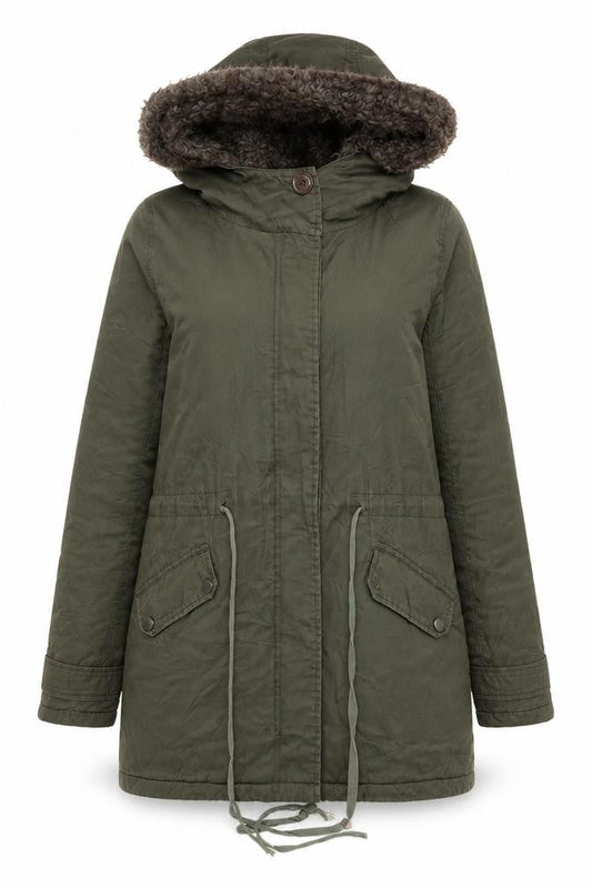 Sweet Poison Women's Green Parka Coat Size 12