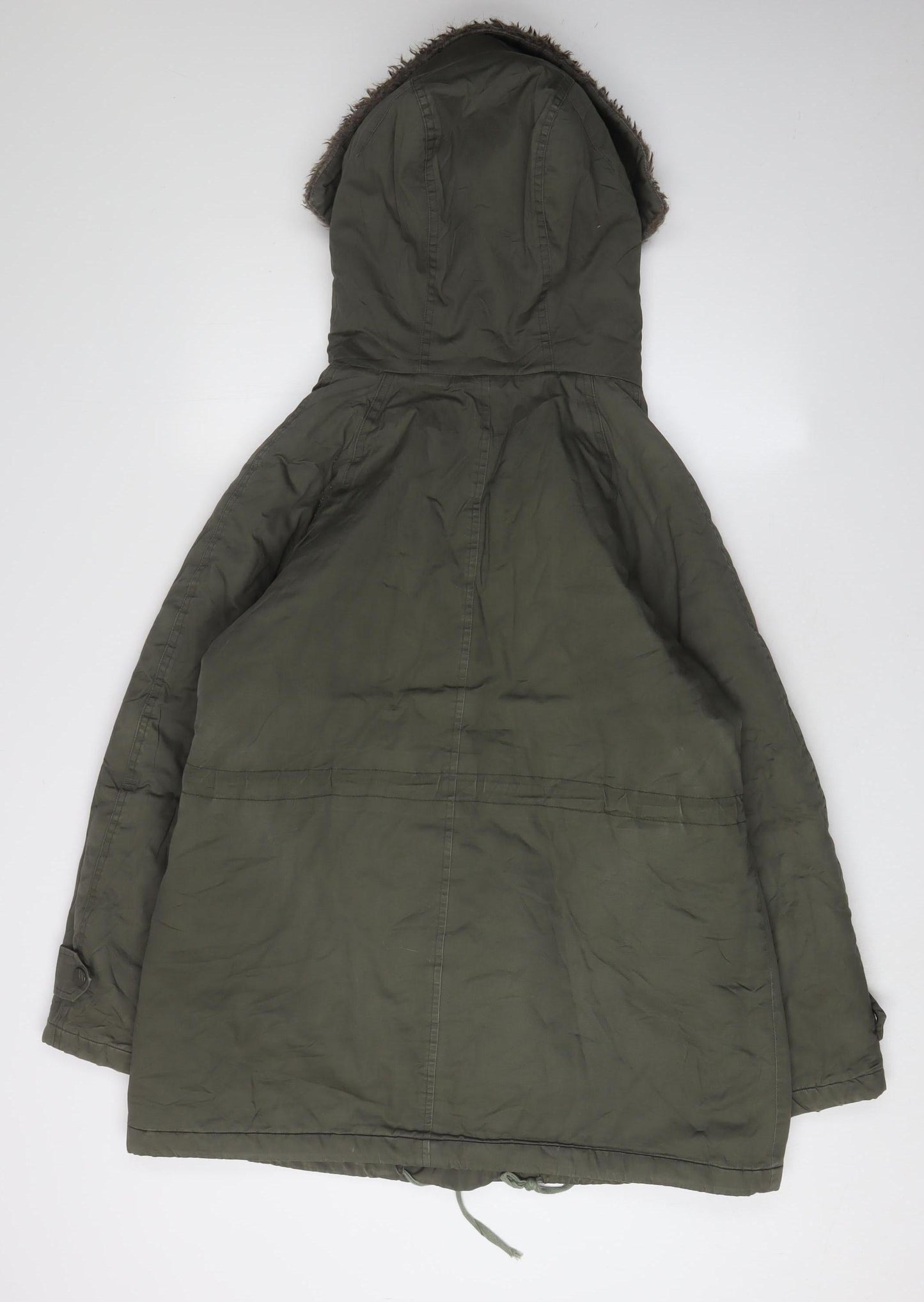 Sweet Poison Women's Green Parka Coat Size 12