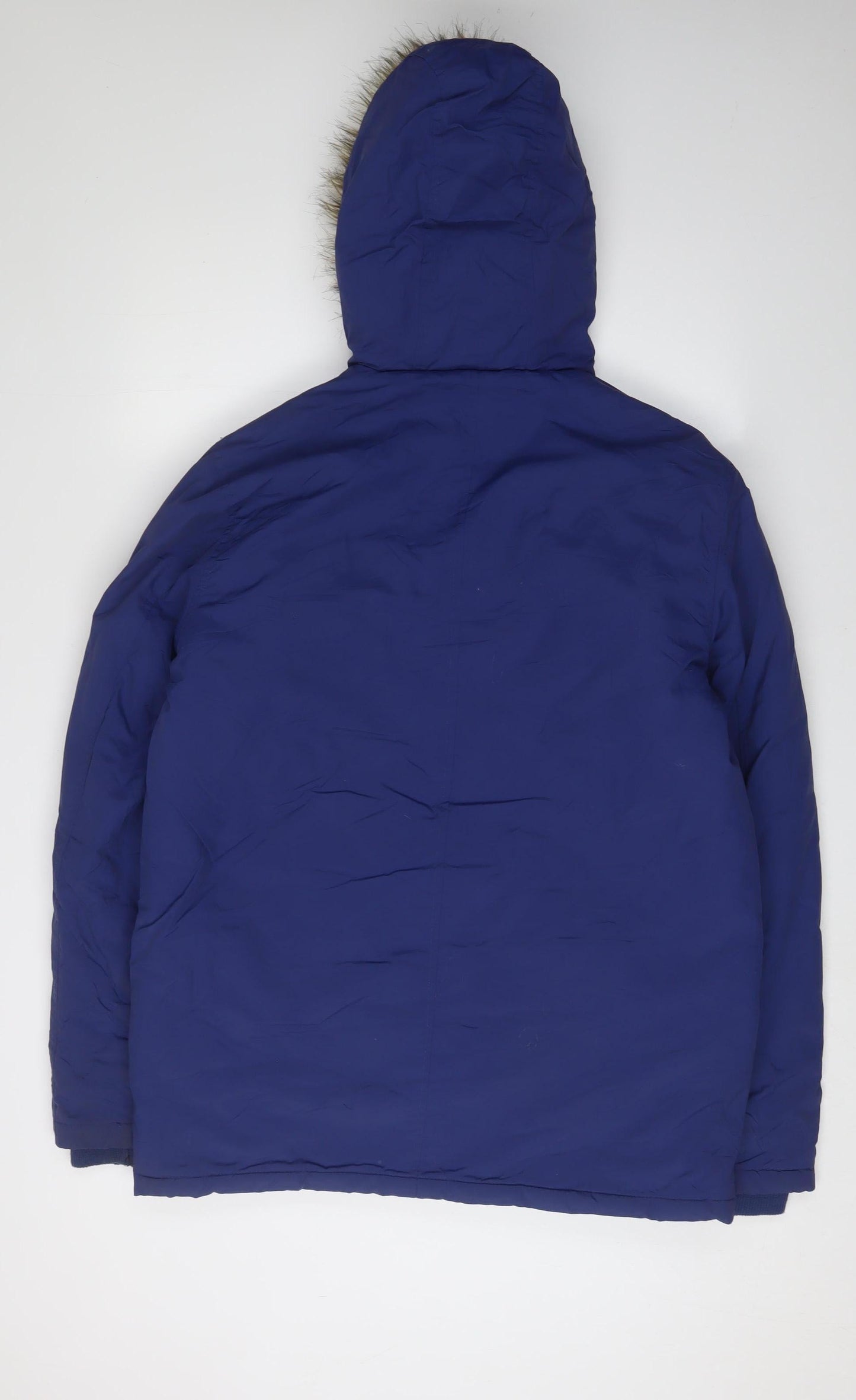 Unisex Adults UK Size L Brave Soul Blue Parka Coat