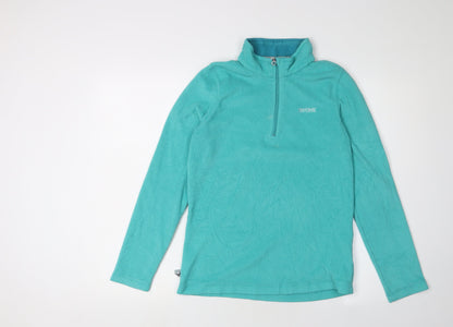 Regatta Women's Green Henley Sweatshirt, Size 10, Lightweight