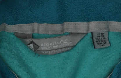 Regatta Women's Green Henley Sweatshirt, Size 10, Lightweight