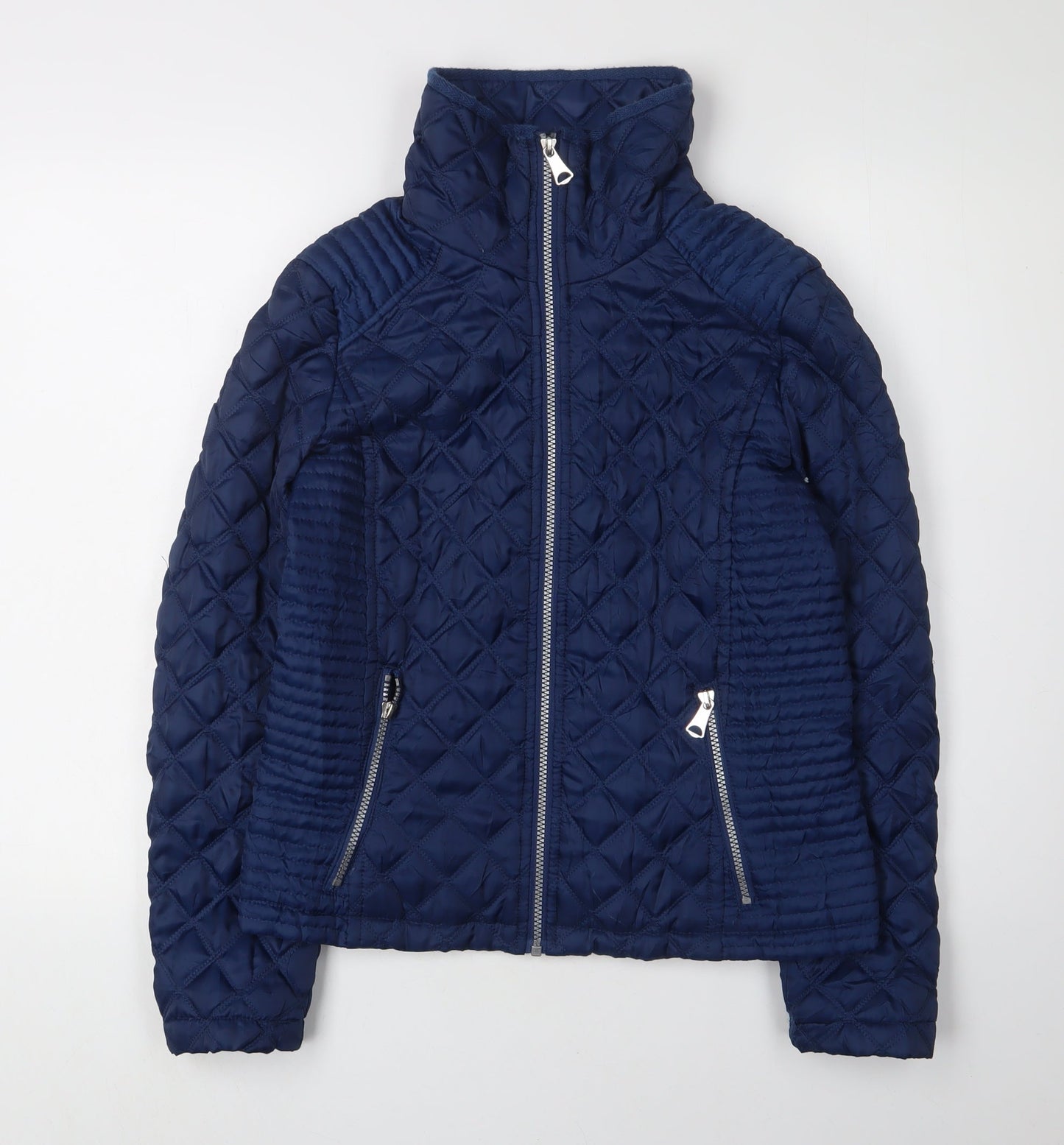 Marc New York Women's Blue Quilted Jacket S, Casual Style