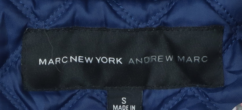 Marc New York Women's Blue Quilted Jacket S, Casual Style