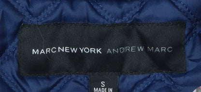 Marc New York Women's Blue Quilted Jacket S, Casual Style