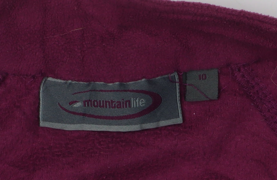 Womens UK Size 10 Mountain Life Purple Basic Jacket