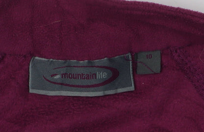 Womens UK Size 10 Mountain Life Purple Basic Jacket