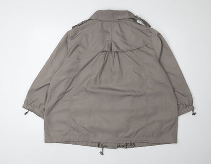 Betty Jackson Black Women's Brown Parka Coat Size 20