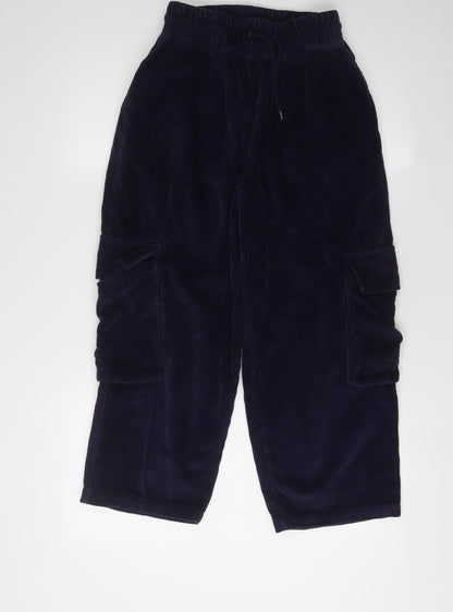 Womens UK Size 8 ASOS Relaxed Fit Cargo Blue Trousers