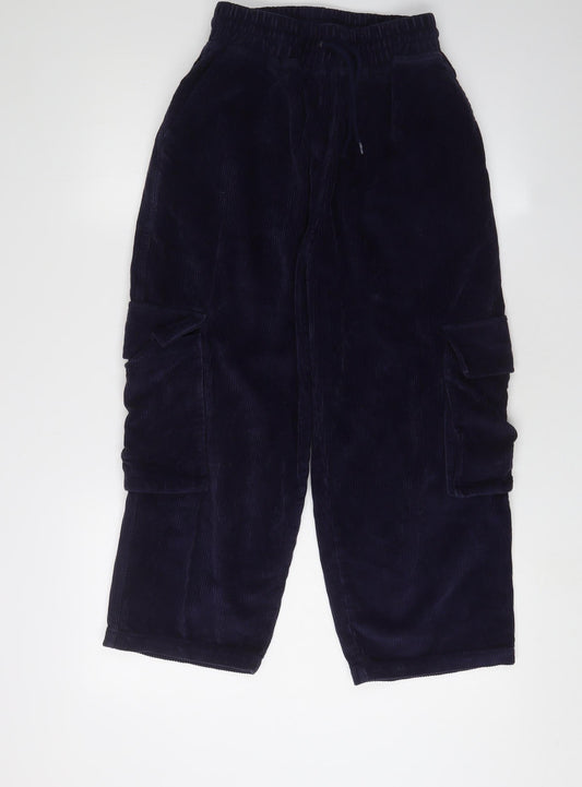 Womens UK Size 8 ASOS Relaxed Fit Cargo Blue Trousers