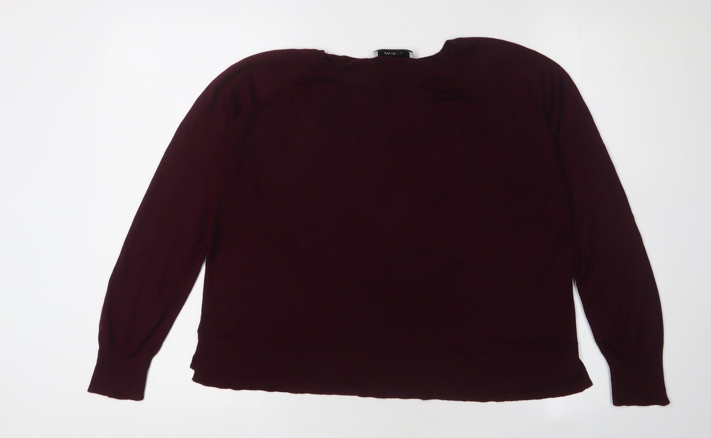 Womens UK Size 16 Zara Red Pullover Jumper