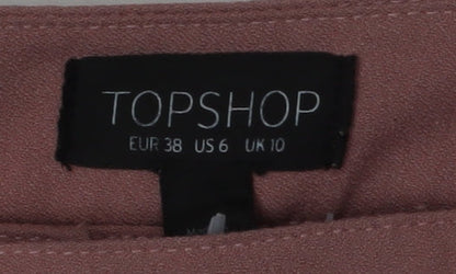 Womens UK Size 10 Topshop   Pink Trousers