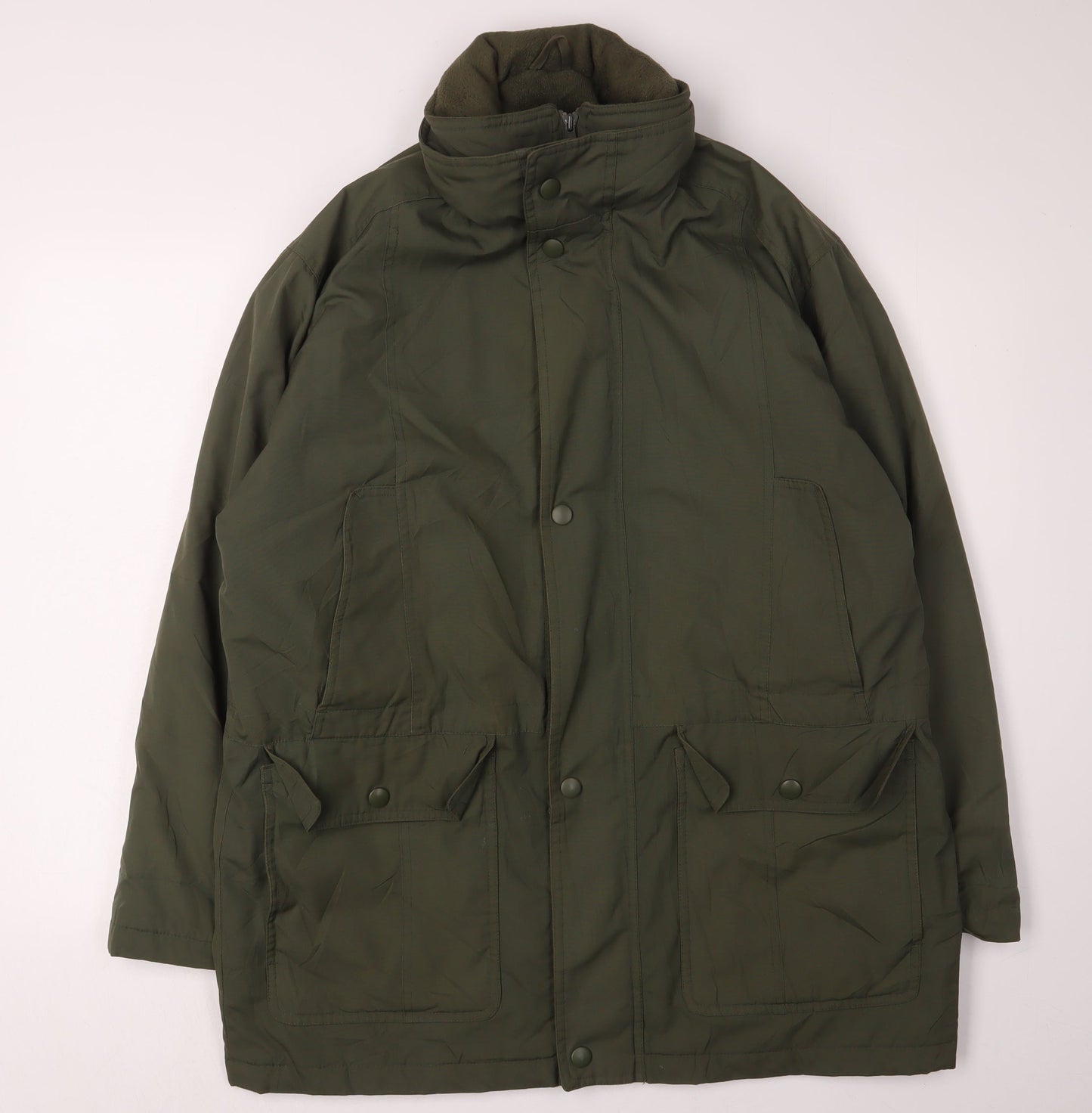 Mens UK Size M Northwood Green Parka Coat