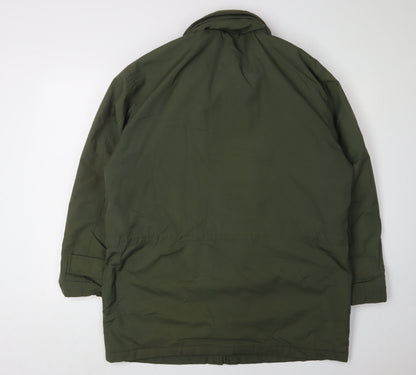 Mens UK Size M Northwood Green Parka Coat