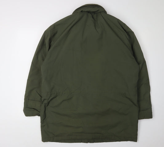 Mens UK Size M Northwood Green Parka Coat