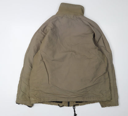 Mens UK Size L River Island Brown Windbreaker Coat