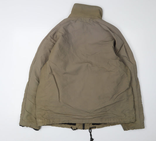 Mens UK Size L River Island Brown Windbreaker Coat