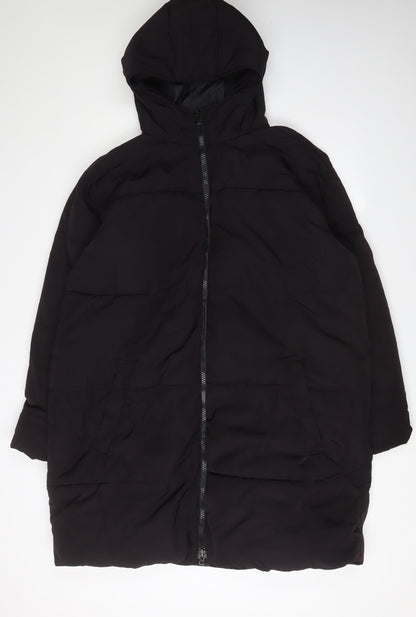 Unisex Adults UK Size M ASOS Black Puffer Jacket
