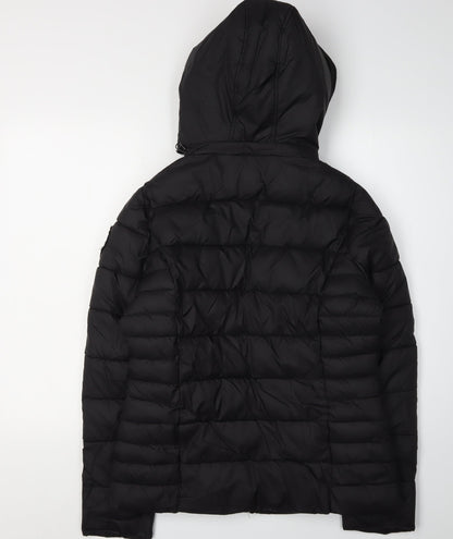 Kaporal Women's Black M Puffer Jacket Hooded