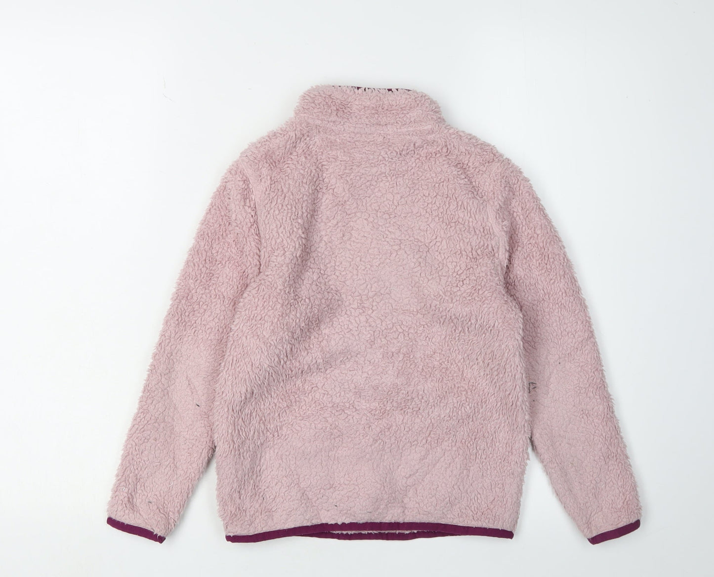 Craghoppers Girls Pink Fleece 1/4 Zip Sweatshirt 7 Plus