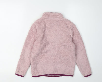 Craghoppers Girls Pink Fleece 1/4 Zip Sweatshirt 7 Plus