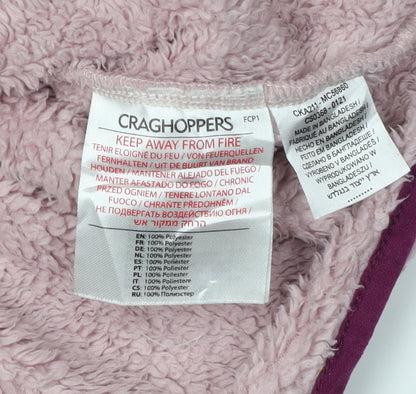 Craghoppers Girls Pink Fleece 1/4 Zip Sweatshirt 7 Plus
