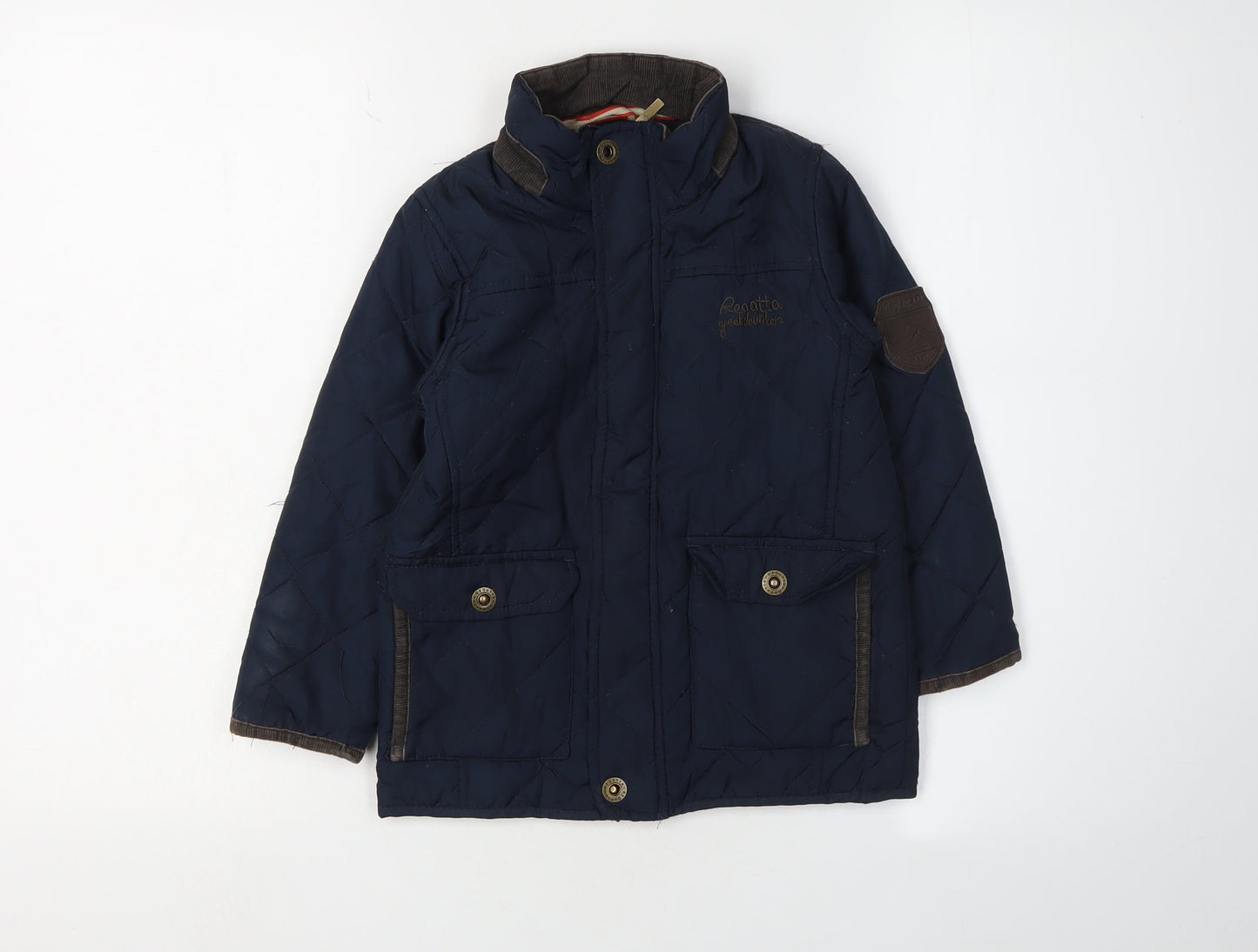 Regatta Boys Blue Quilted Jacket 3-4 Years Winter Coat