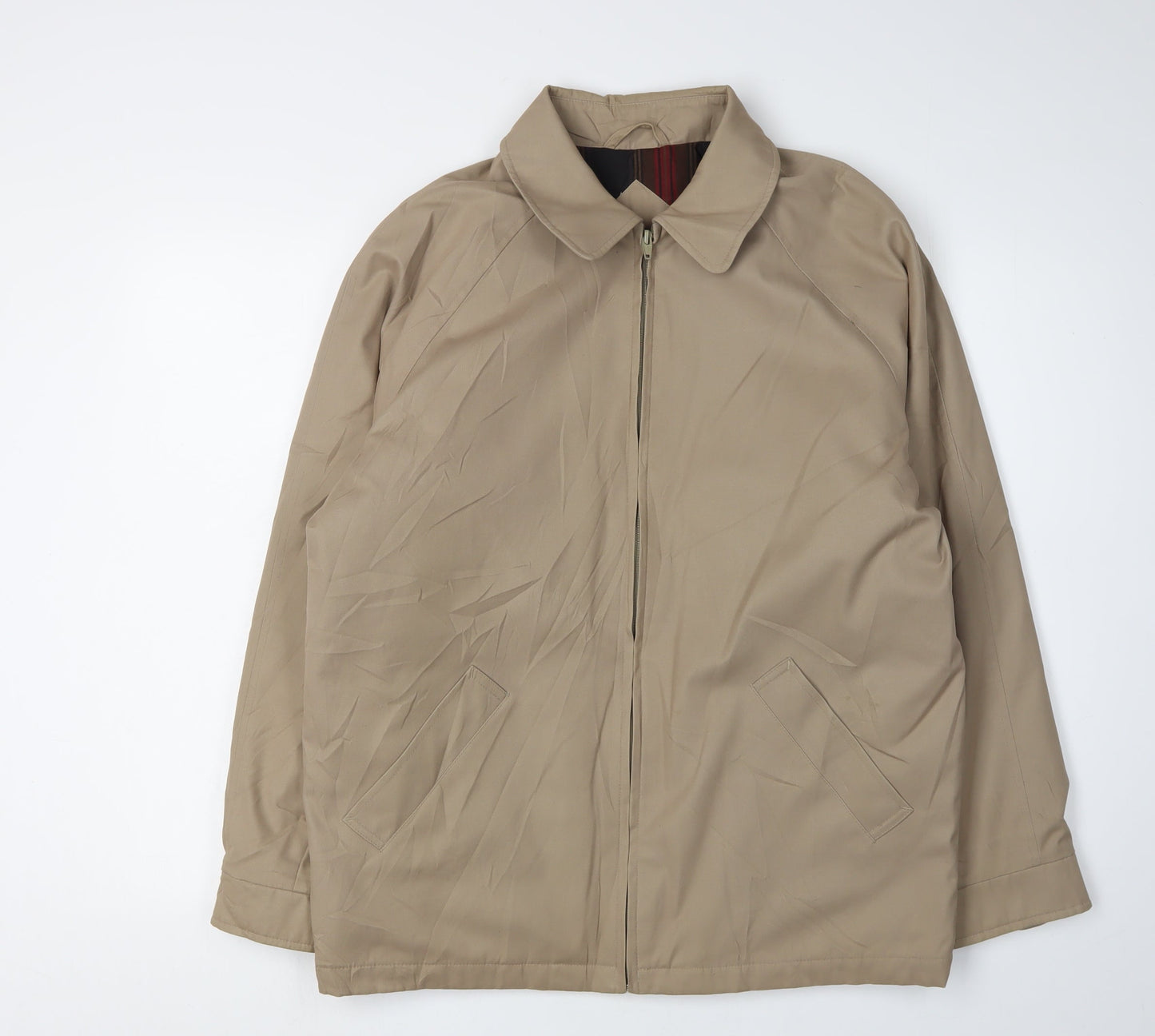 Mens UK Size S Greenwoods Beige Windbreaker Coat
