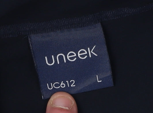 Mens UK Size L Uneek Blue Soft Shell