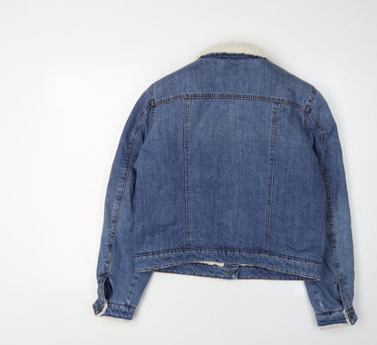 Womens UK Size 10 Only Blue Basic Jacket