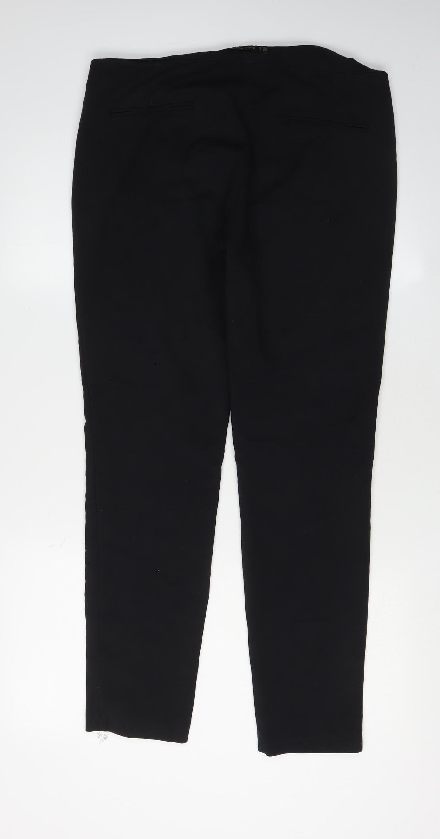 Zara Basic Women's Black Skinny Trousers, Size L