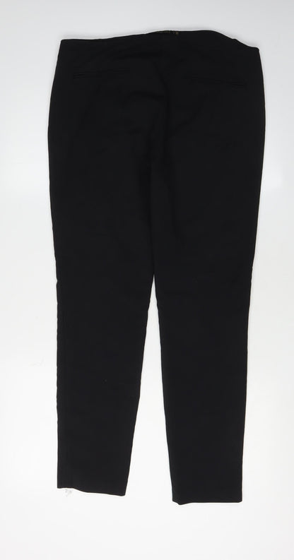 Zara Basic Women's Black Skinny Trousers, Size L