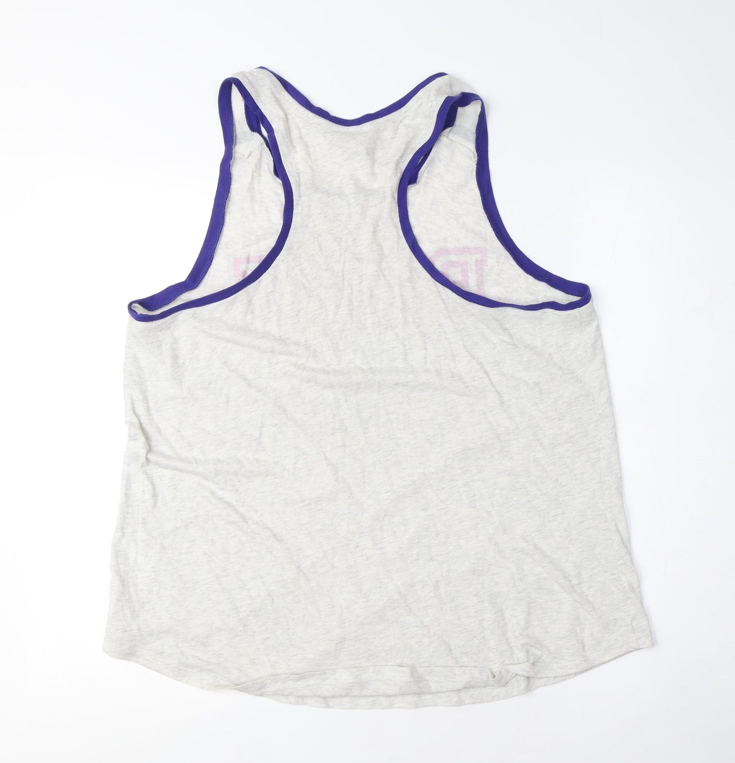 Womens UK Size L Victoria's Secret Grey Basic Tank