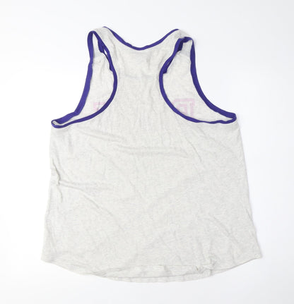 Womens UK Size L Victoria's Secret Grey Basic Tank