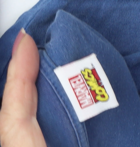 Marvel Comics Men’s Blue Graphic Print T-Shirt S