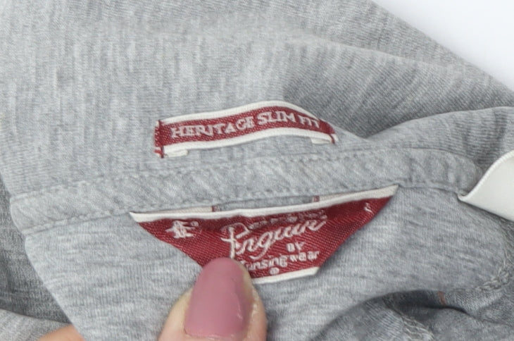 Original Penguin Men's Grey Slim Fit Polo M Cotton