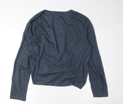 Womens UK Size S White Label Blue Cardigan Jumper