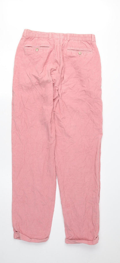 Liu Jo Men's Pink Corduroy Chino Trousers UK 18