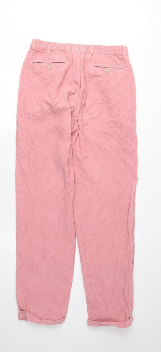 Liu Jo Men's Pink Corduroy Chino Trousers UK 18