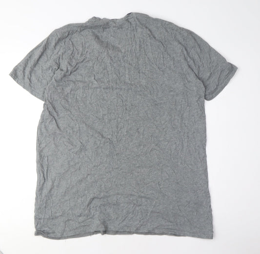 Puma Men's Grey Crew Neck T-Shirt, Size L