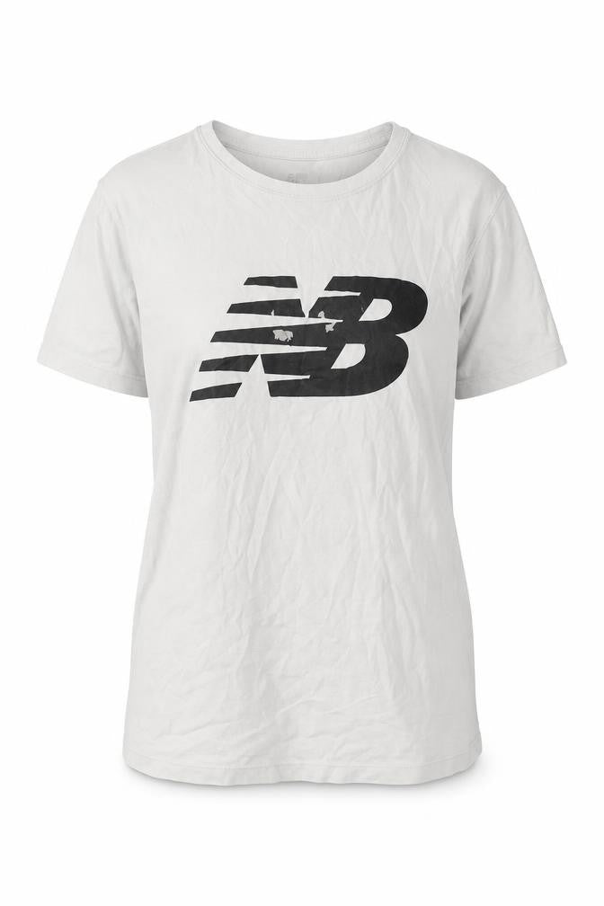 Womens UK Size M New Balance White Basic T-Shirt