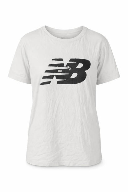 Womens UK Size M New Balance White Basic T-Shirt