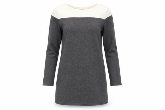 Bravissimo Women's Grey Ivory Shift Dress Size 12