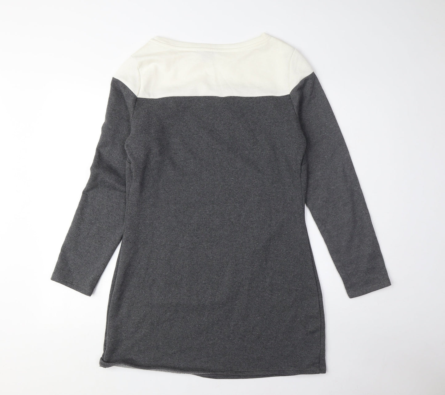 Bravissimo Women's Grey Ivory Shift Dress Size 12