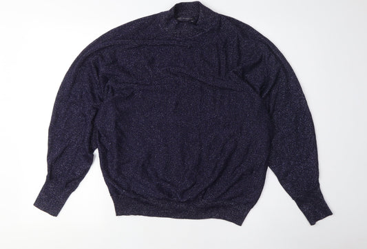 Womens UK Size M Marks and Spencer Blue Pullover Jumper