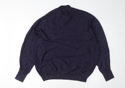 Womens UK Size M Marks and Spencer Blue Pullover Jumper