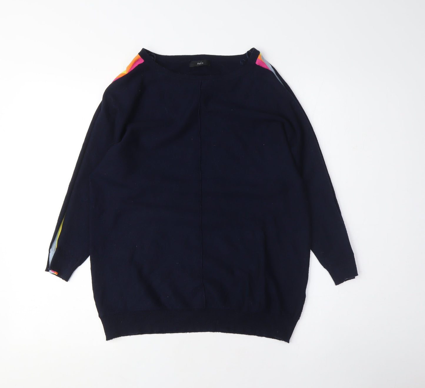 Womens UK Size 10 M&Co Blue Pullover Jumper