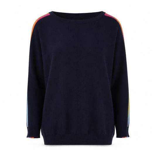 Womens UK Size 10 M&Co Blue Pullover Jumper