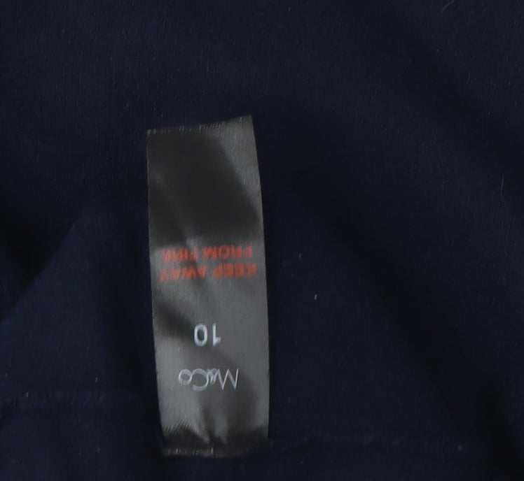 Womens UK Size 10 M&Co Blue Pullover Jumper