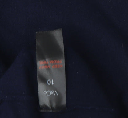 Womens UK Size 10 M&Co Blue Pullover Jumper