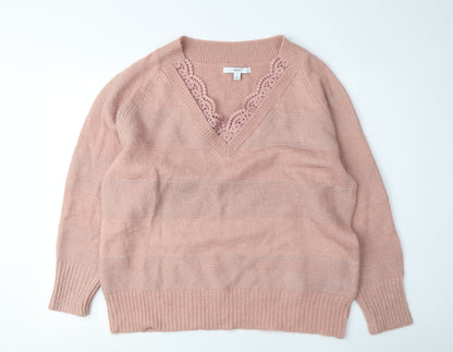 Womens UK Size L NEXT Pink Pullover Jumper